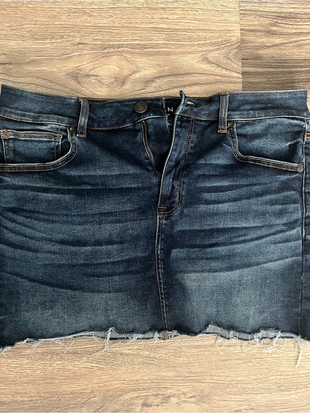 AE Dark Blue Denim Mini Skirt